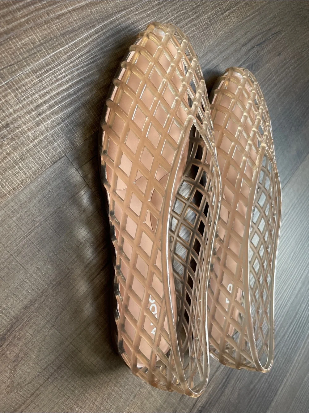 ALDO Nude/Tan Lattice Slip-On Flats - Picture 8 of 9